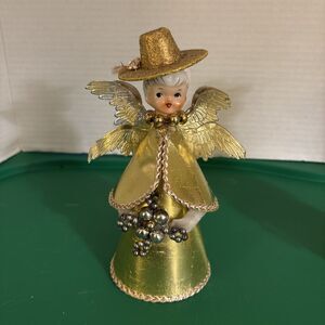 Vtg 1950s Blume Holt Howard Angel Cardboard Porcelain Christmas Figurine